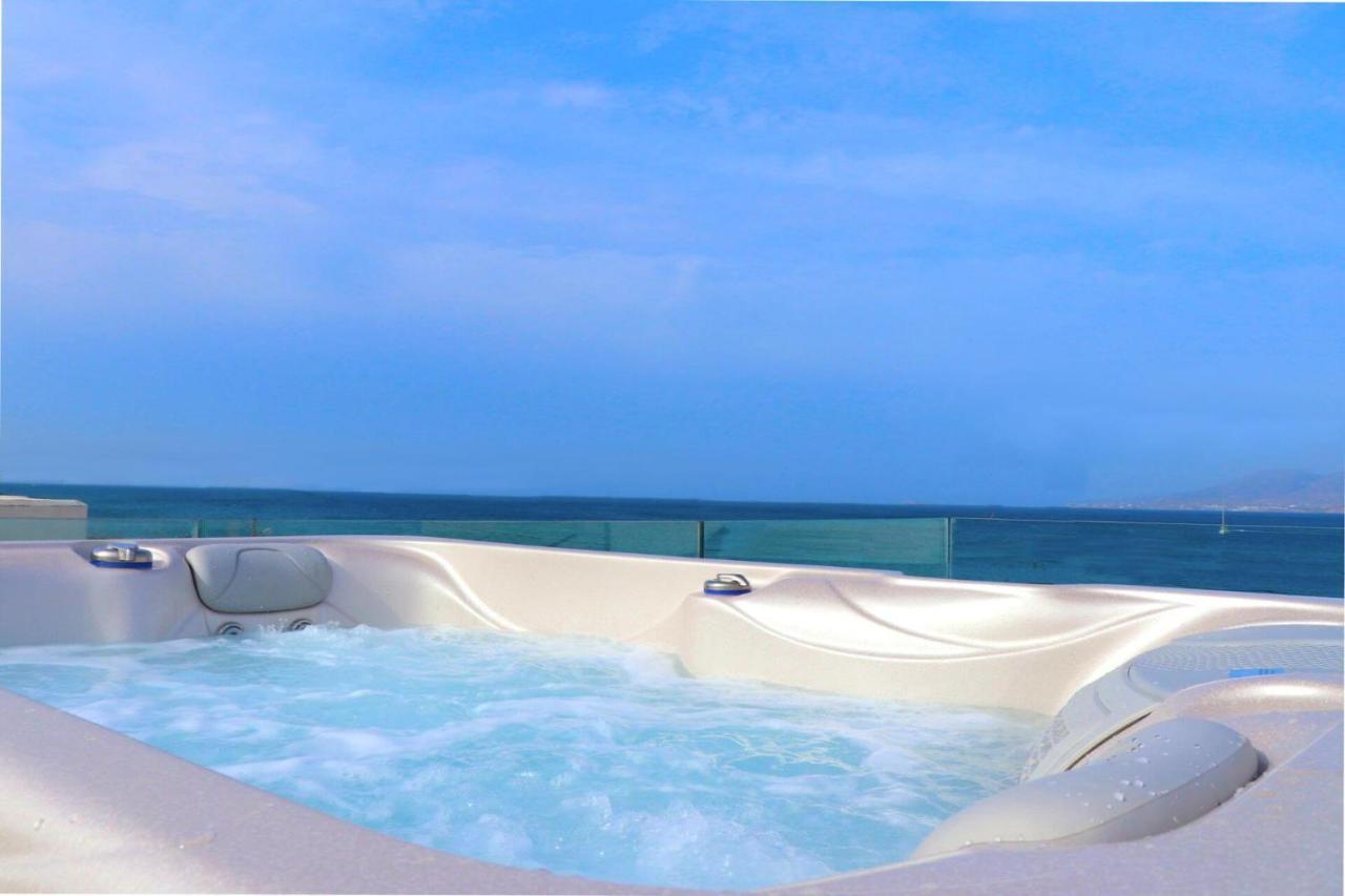 Beach Apartment Thalia With Hot Tub And Sea View Agios Prokopios  Exterior photo